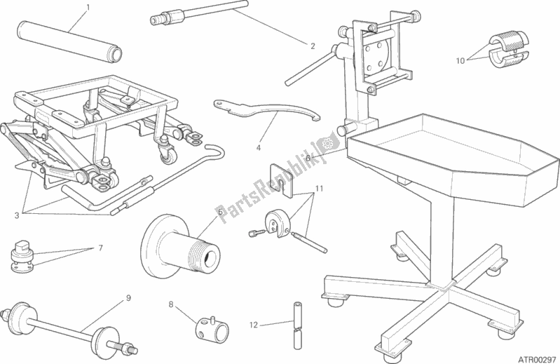 Toutes les pièces pour le Outils De Service D'atelier (cadre) du Ducati Hypermotard Hyperstrada 939 2016